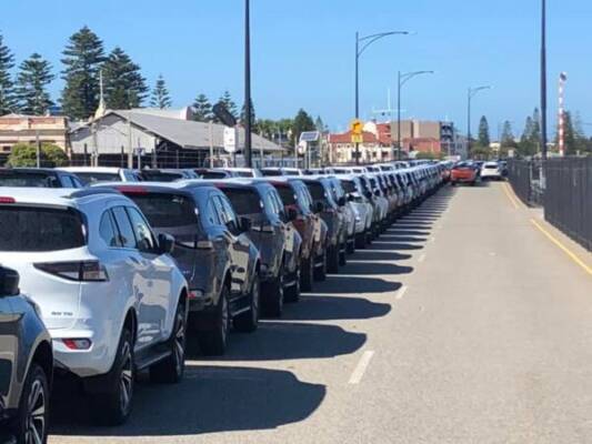 Article image for Influx of imported cars shuts down Peter Hughes Drive