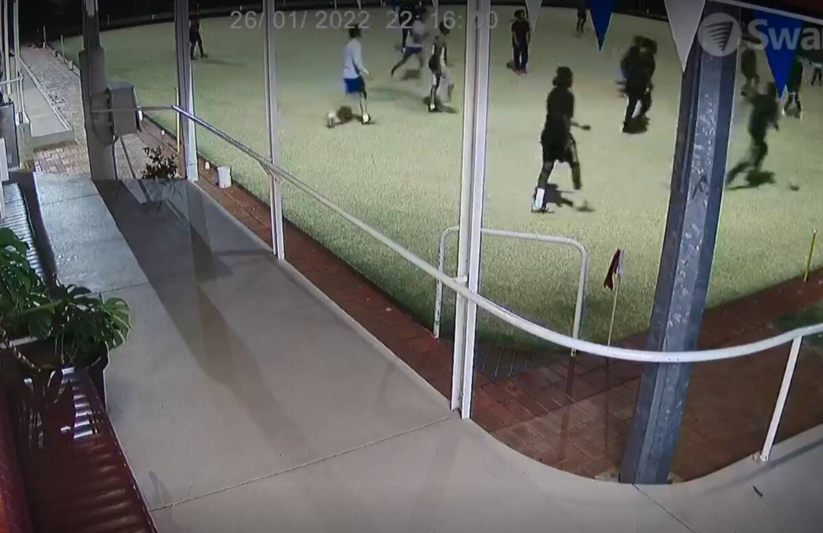 Article image for Boots and all: Midnight soccer session rips up local bowls green