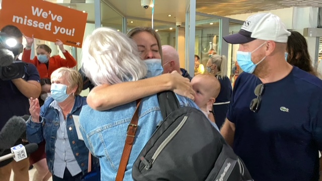 Article image for Tears of joy as WA families finally reunited