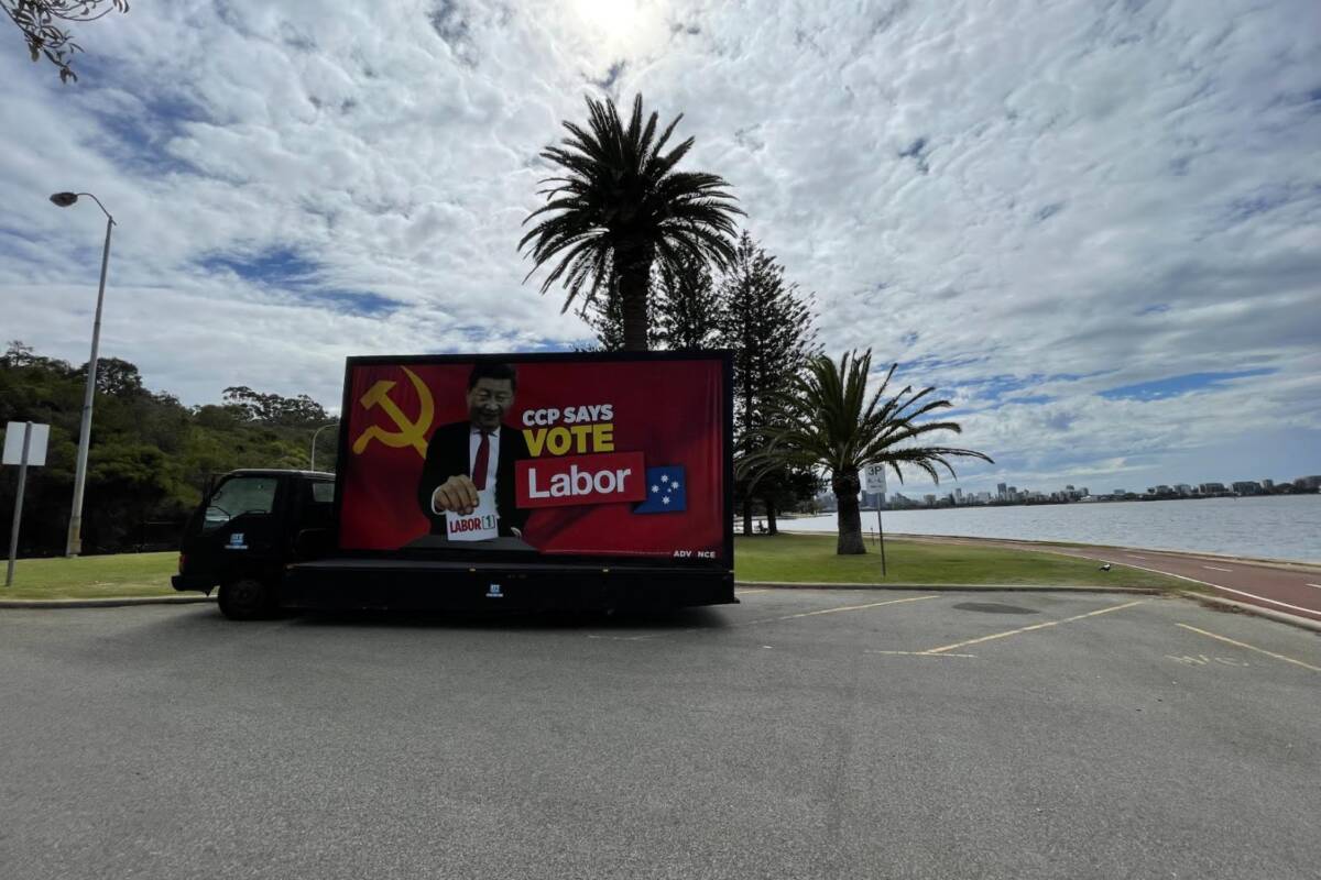 Article image for ‘CCP says vote Labor’: aggressive election stunt leaves Perth locals shocked