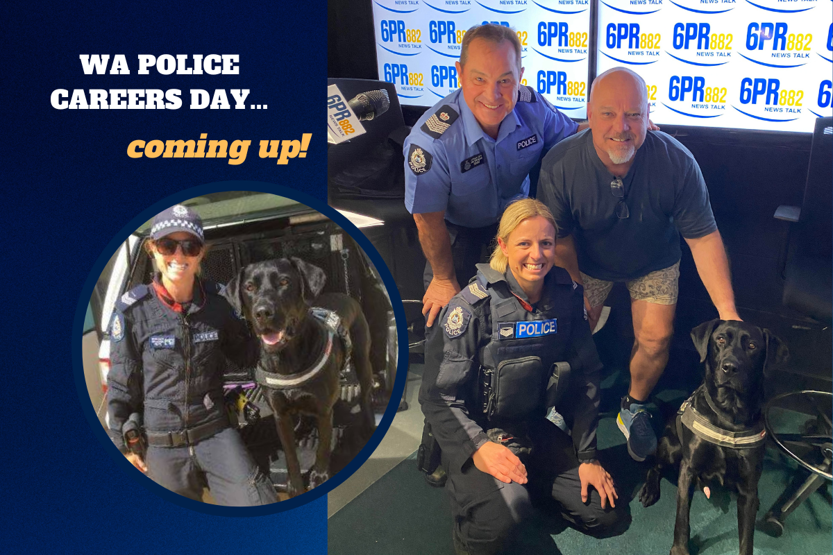 Article image for Drug-detection dog Henry, handler Brooke, and Canine boss Ash took us inside the WA Police Canine Unit