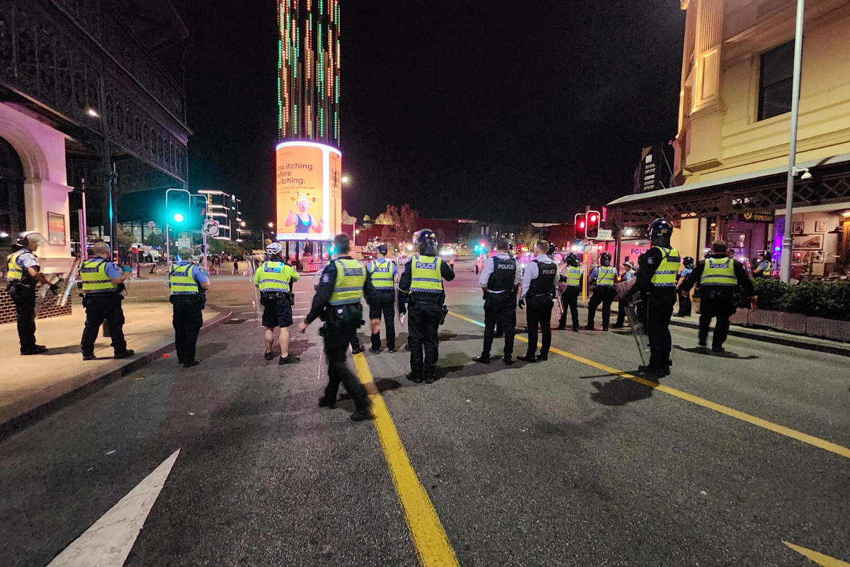 Article image for Out of control Australia Day riots leave two police officers injured