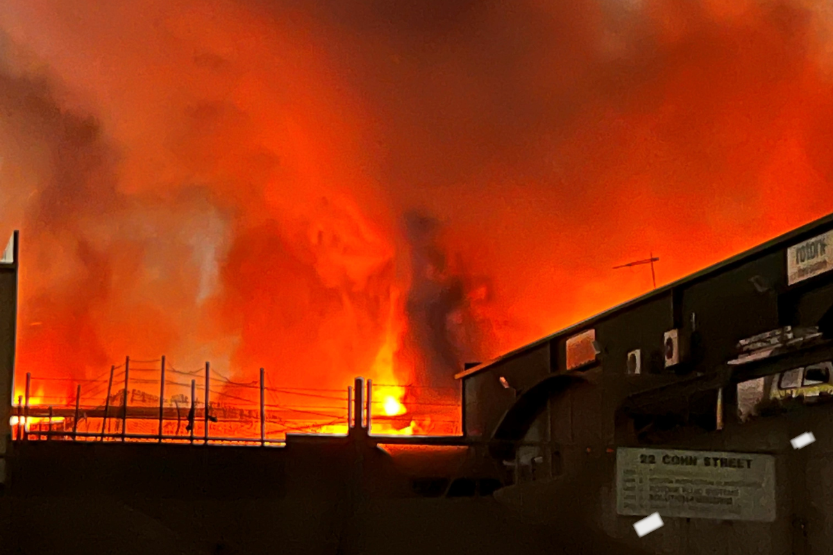 Article image for BREAKING | Emergency services battling out of control blaze in Carlisle