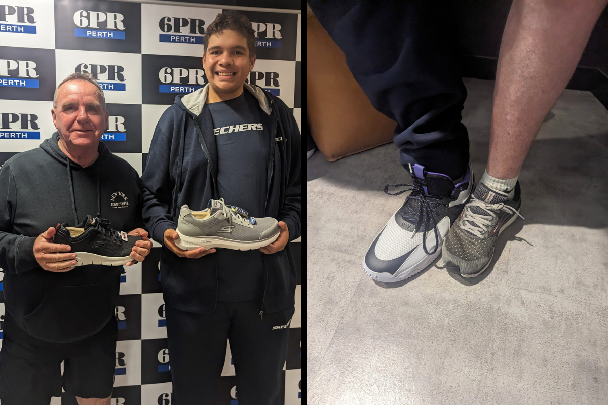 Article image for 6PR helps teen with size 19 feet reach great heights