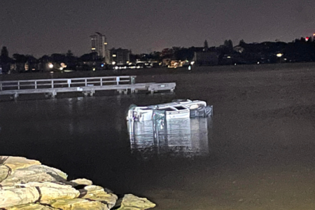 Car half-submerged in Swan River after Peppermint Grove crash