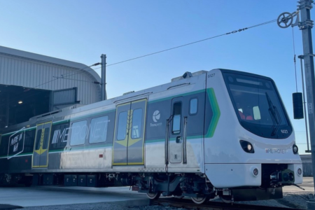 C-Series train ready to enter Transperth network