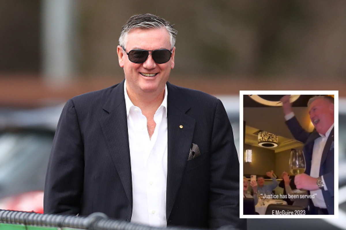 Article image for Eddie McGuire toasts to tribunal’s decision to clear Brayden Maynard