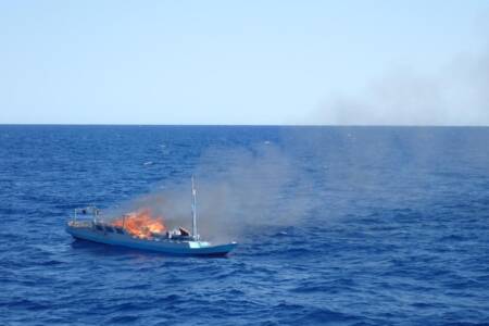 ‘Message is clear’ – Shire President reflects on illegal fishing boats set on fire by ABF