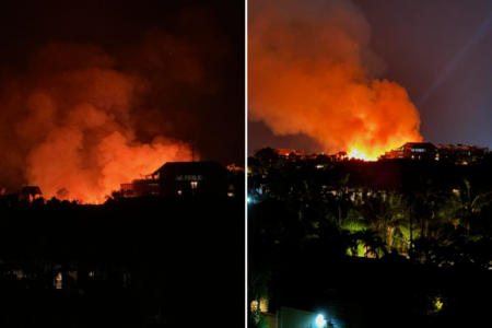 Fire rips through Seminyak villas