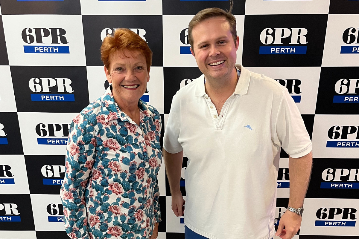 Article image for Pauline Hanson takes her campaign to the 6PR studios