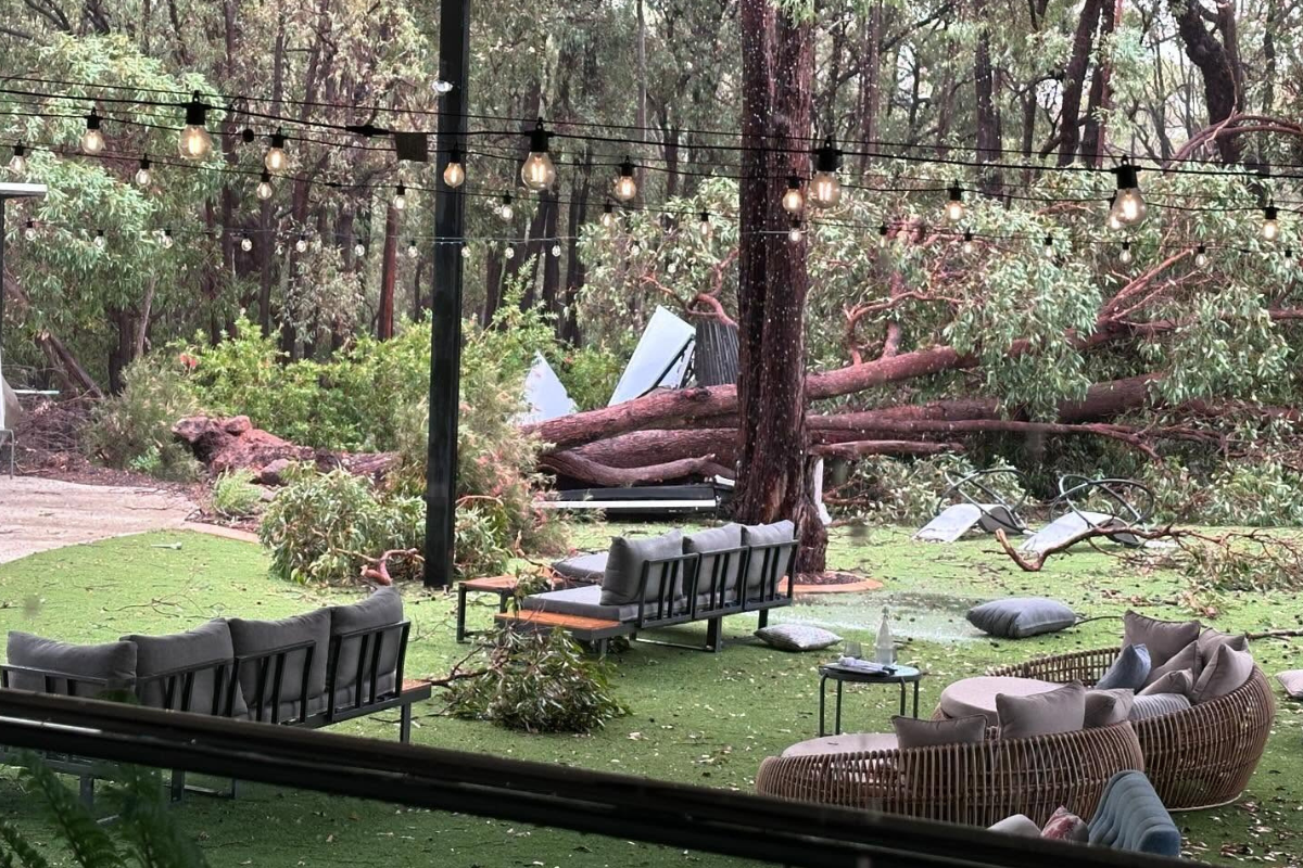 Article image for Perth Hills residents suffer severe damage, describing the event like a tornado